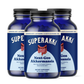 SuperAkki gut health supplement bottle front label Triple Pack