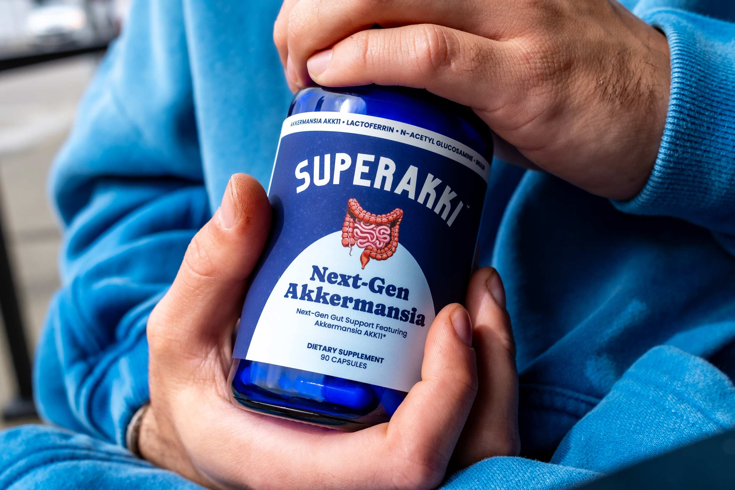 SuperAkki Next-Gen Akkermansia capsules — gut health postbiotic